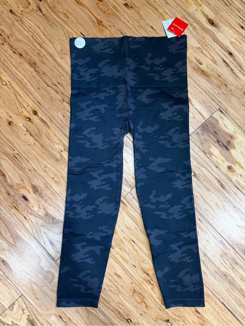 SPANX Black Camo High-Rise Leggings